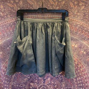 Ecoté Hipster Grunge Boho Chic Skirt Gray